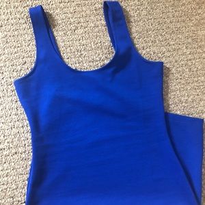 bodycon royal blue dress.